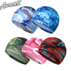 3Pcs/5Pcs Camo Breathable Sweat Wicking Sports Skull Cap | CyclingTok OutdoorTok GymTok Cooling Helmet Liner Hat | Unisex Mens Womens for Running Cycling Hiking Motorcycle Outdoor Sports