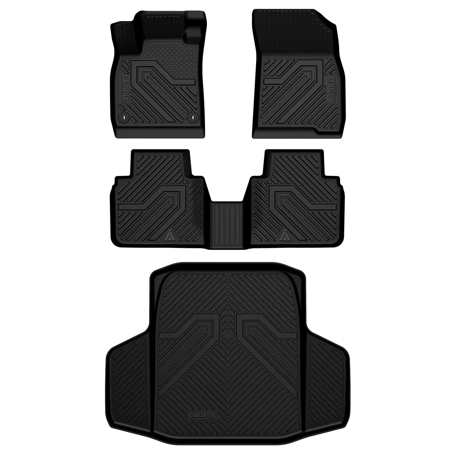 Lasfit Car Floor Mats & Cargo Mat - Car Accessories for 2023-2026 Honda Accord, Honda Accord Hybrid, Mat Floor Mats