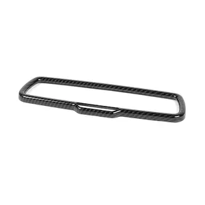 Carbon Car Interior Accessory, Interior Rearview Mirror Cover Trim Bezel for Dodge Challenger 2015, Charger 2011, Ram 2010-2017, Durango 2011