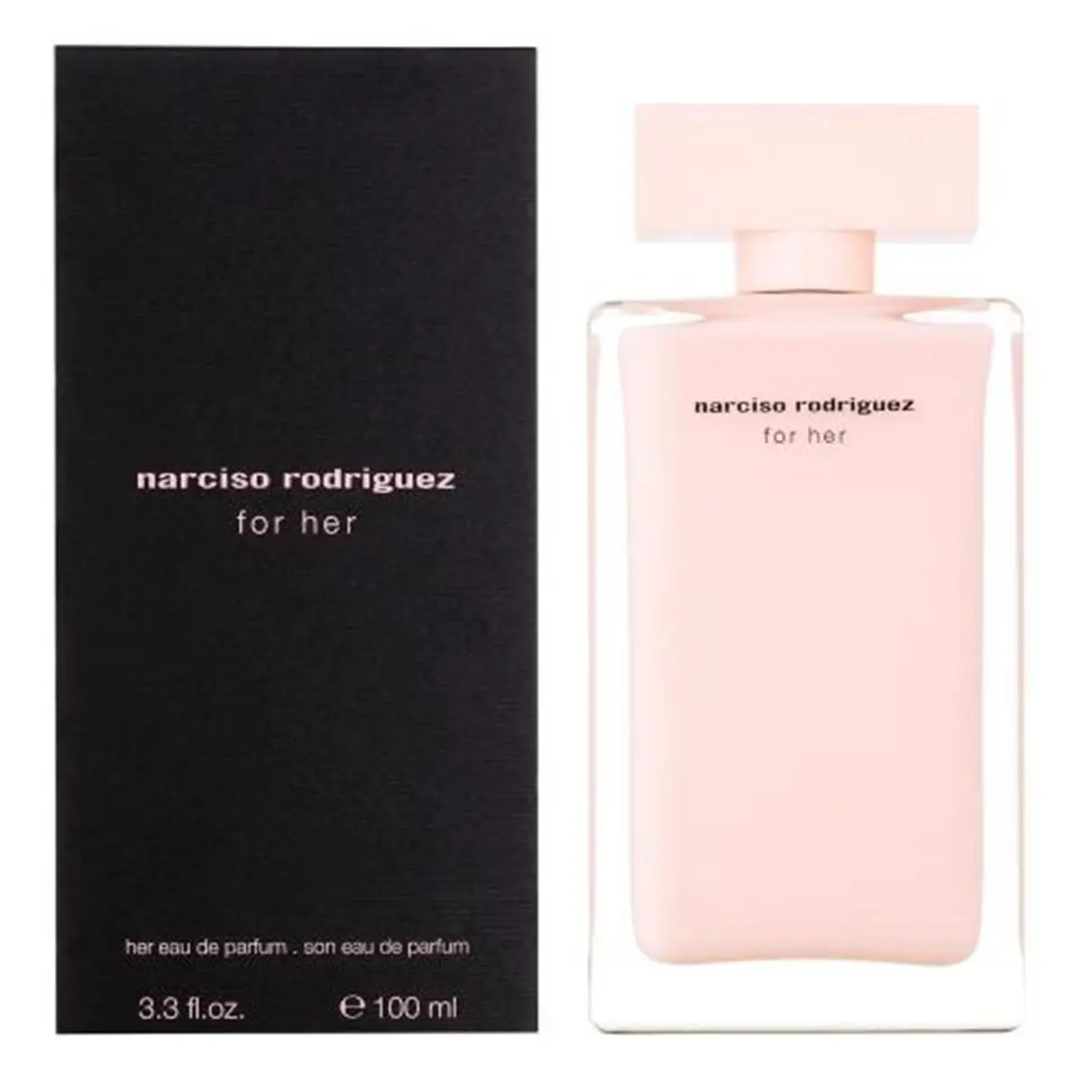 Narciso Rodriguez For Her Eau de Parfum Spray, Aromatic Woody Fragrance for Women with Warm Amber, Vanilla & Musk, 3.4 oz, Edp Perfume Fragrance, Vanilla Scents, Women's Fragrance