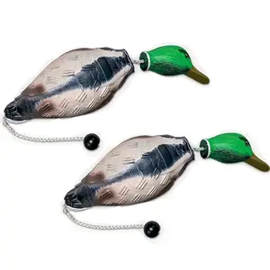 2 PCS Dead Duck Dummy Bumper for Hunting Dog Training EVA foam Dog Toy Decoys for Outdoor Training Waterfowl Retriever