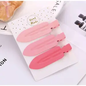 3 Pieces No Bend Hair Clips No Crease Hair Clips Styling Duckbill Clips No Dent Alligator Hair Clips Salon Hairstyle Hairdressing Bangs Wave Women Girls Makeup Application