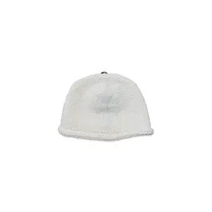 Cashmere Beaded Cross Beanie "White" CHRM0562
