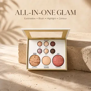 All-In-One Multifunctional Makeup Palette – Eyeshadow, Blush, Bronzer & Highlighter – Universal Shades for All Skin Tones – Travel-Friendly & Beginner-Friendly outdoorfun