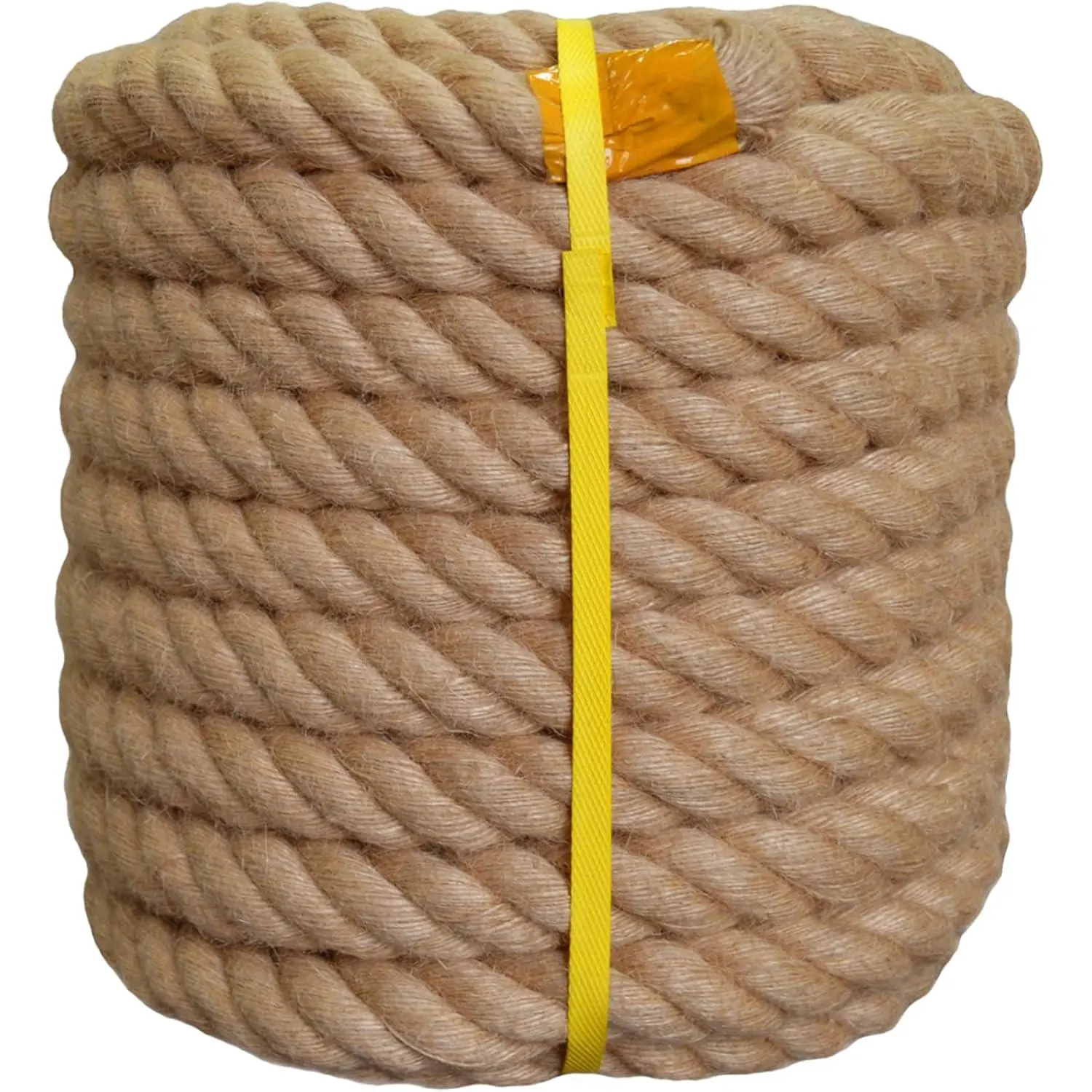 Jute  Rope (1.5 Inch x 100 ) Heavy Duty Manila Rope for Docks, Railings, Landscaping, Tug of War, Decorating
