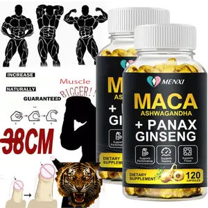 Maca Root Dietary Supplement Capsules - 11400mg High-Dose Natural Extract, 120 Pills (Red,Yellow,Black Varieties) - For Gaining, Couple Gift for Men Women