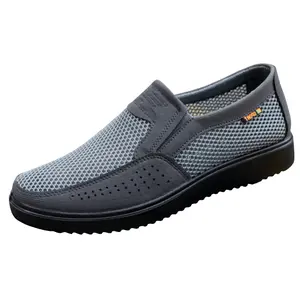 Large-sized men's summer mesh new men's cloth shoes breathable one-step polyurethane sandals