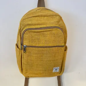 100% Hand made pure Hemp Backpack