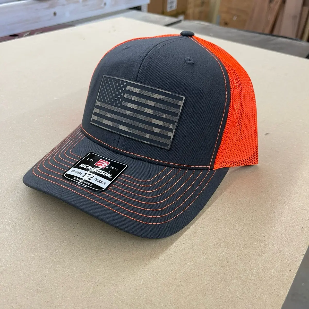 Camo USA Flag Hat
