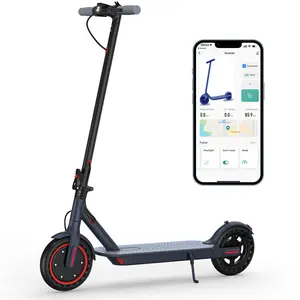 A MAXSHOT Electric Scooter for Adults, 8.5" Tires, 19Mph, 350W Motor, 21Miles Range, Folding E-Scooter with Dual Suspension,APP