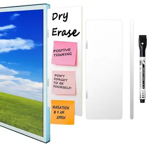 1 pc Dry Erase Monitor Memo Board, Magnetic Multifunction Whiteboard Monitor Side Panel, Desktop Memo Board with a Pen