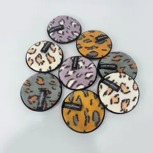 8pcs Reusable Makeup Remover Pads, Facial Cleansing Pads, Double-Sided Washable Makeup Removal, Circular Design Face & Skin Care, Fluffy Sponge Cleanse Heavy Makeup And Facial Bedding, Suitable Skin Types