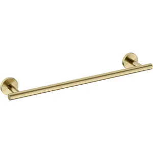 Brushed  Towel Bar 24 Inch (Total Length 26-Inch), Thicken Towel Rack for Bathroom Wall, SUS304 Stainless Steel Towel Rod, Modern  Decor