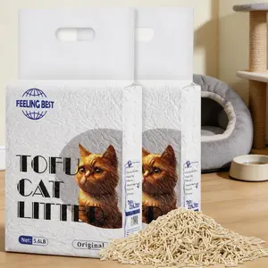 Original Tofu Cat Litter, Natural Clumping Cat Litter, Low Dust, Flushable, Fast Absorption, Odor Control for Cat Litter Box