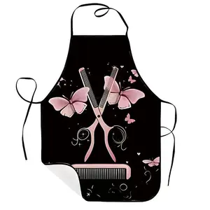 Hairdressing Apron ,1 Count Polyester Sleeveless Barber Apron,Breathable Cooking Unisex  Apron,Gift for Hair Dresser & Haircutter,Nails Design Tool,Mother's Day Gift, Kitchen Essential