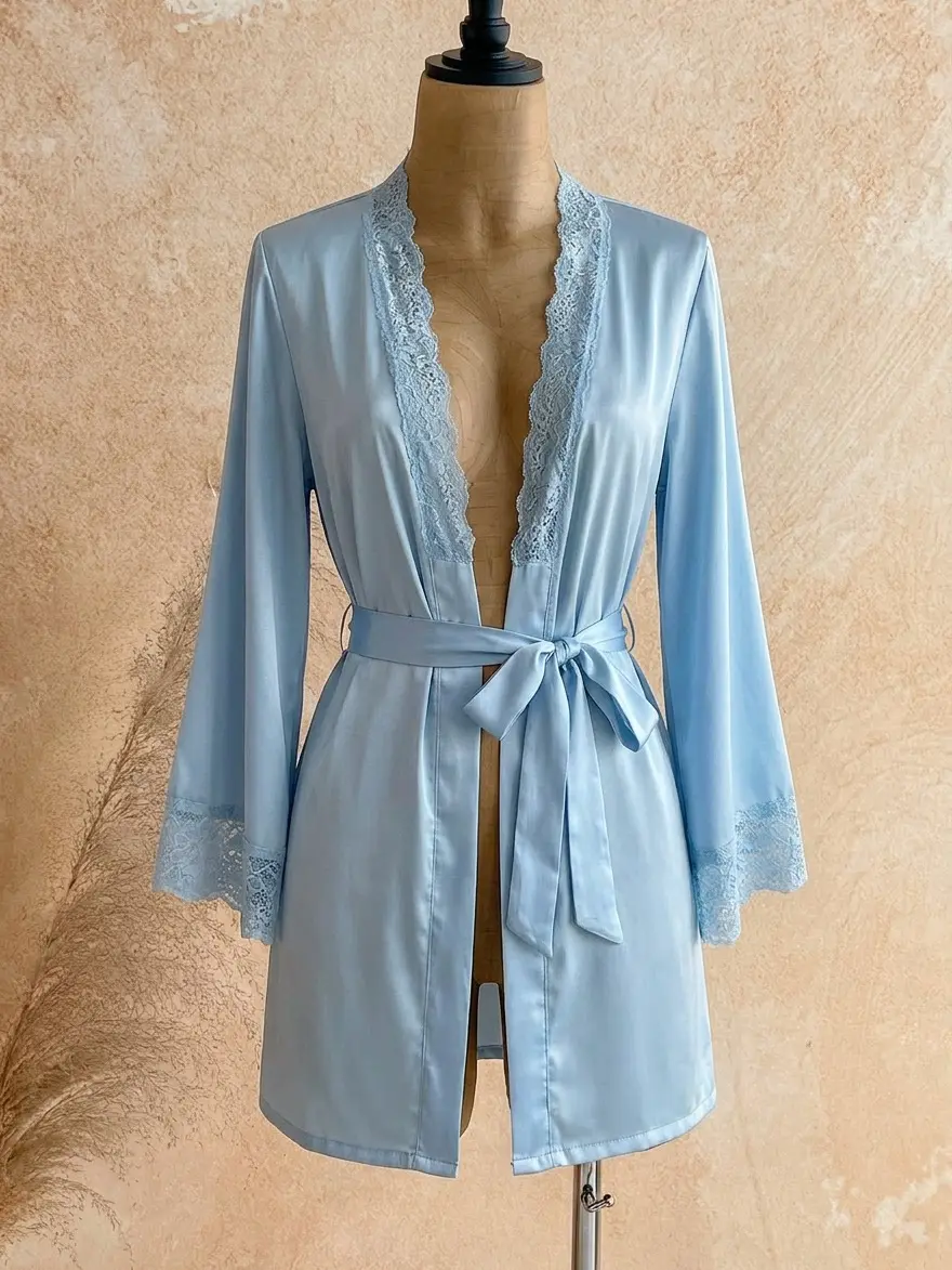 Satin Plush Soft Robe for Women, Premium Fleece Womens Robe Cozy Sexy l ...
