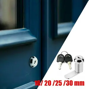 Cam Lock Security Lock 16-30mm Cam Lock Door Mail Box Furniture Locker 2 Key[Fall Deals]