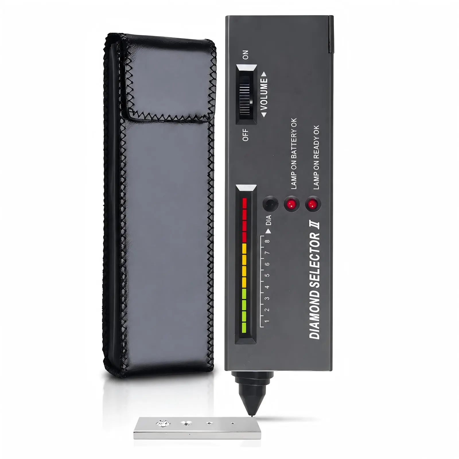 Diamond Tester Pen Portable Diamond Selector II Jewelry Testing Tool with LED Indicator for Diamond Rings, Gemstones & Jewelry Checking