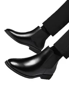 Men's & Women's Leather Chelsea Boots, Casual Elegant Shoes, Comfortable Fashion Footwear, Daily Wear Preferred Choice, Elastic, Business Fashion Boots