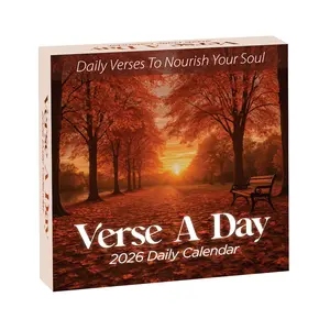 Verse A Day 2026 Daily Calendar - 365 Daily Mindful Verses with Reflections & Prompts for Spiritual Growth - Easy Tear-Off Pages - Sustainable Design - Thoughtful Gift