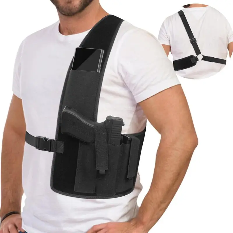 Unisex Adjustable Concealed Shoulder Gun Holster for Men and Women