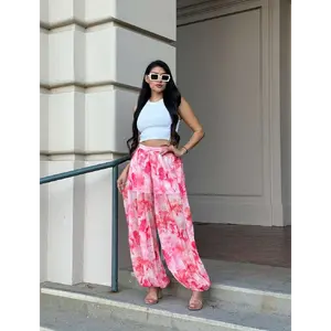 FLOWER PRINTED PANTS
