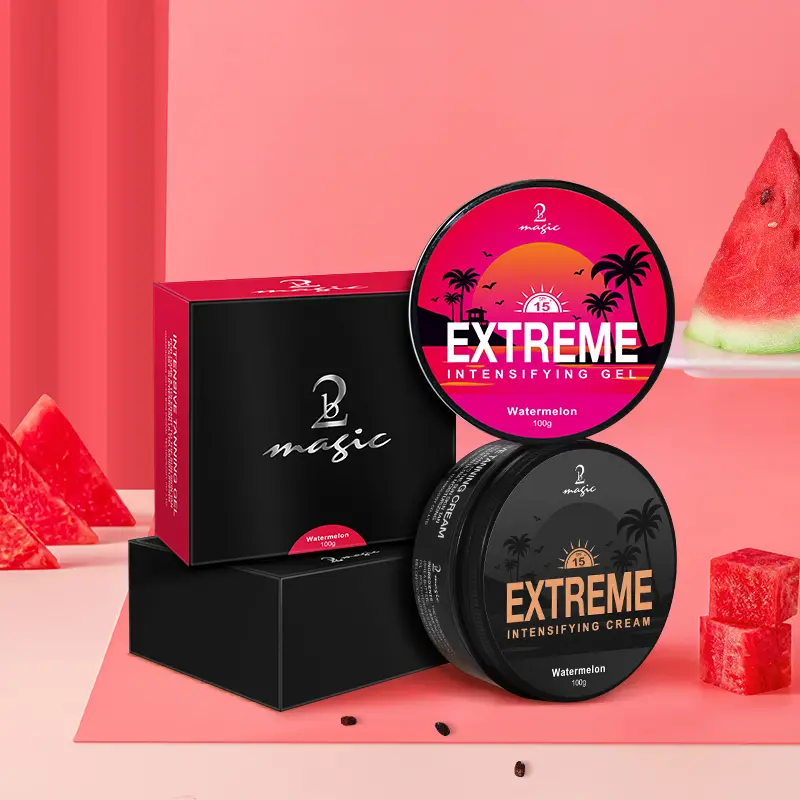 2Bmagic Watermelon Tan Gel Tanning Products (Single Item), 100ml Moisturizing Dark Tanning Cream with Coconut Oil, Lightweight Body Care for Smooth Skin & Bronzy Body Glow