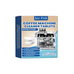 Jue-Fish Coffee Machine Cleaning Effervescent Tablets Clean Coffee Machine Stains And Dirt Refurbishment Maintenance Cleaner