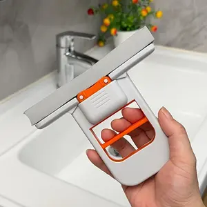 4pcs Set 1 Mop + 3 Sponges | Quick-Clean Design, Foldable Space-Saving Handheld System for Home, Office, Bathroom, and Kitchen Use, Durable Plastic, Ideal for Small Apartments and Dorms, Easy Storage, Sturdy Structure