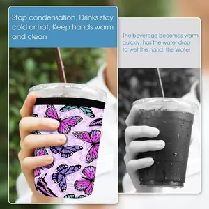 Bow Pattern Insulated Cup Sleeve, 1pc Insulated Cup Holder, Drinkware Accessories for Outdoor Picnic Office Mug