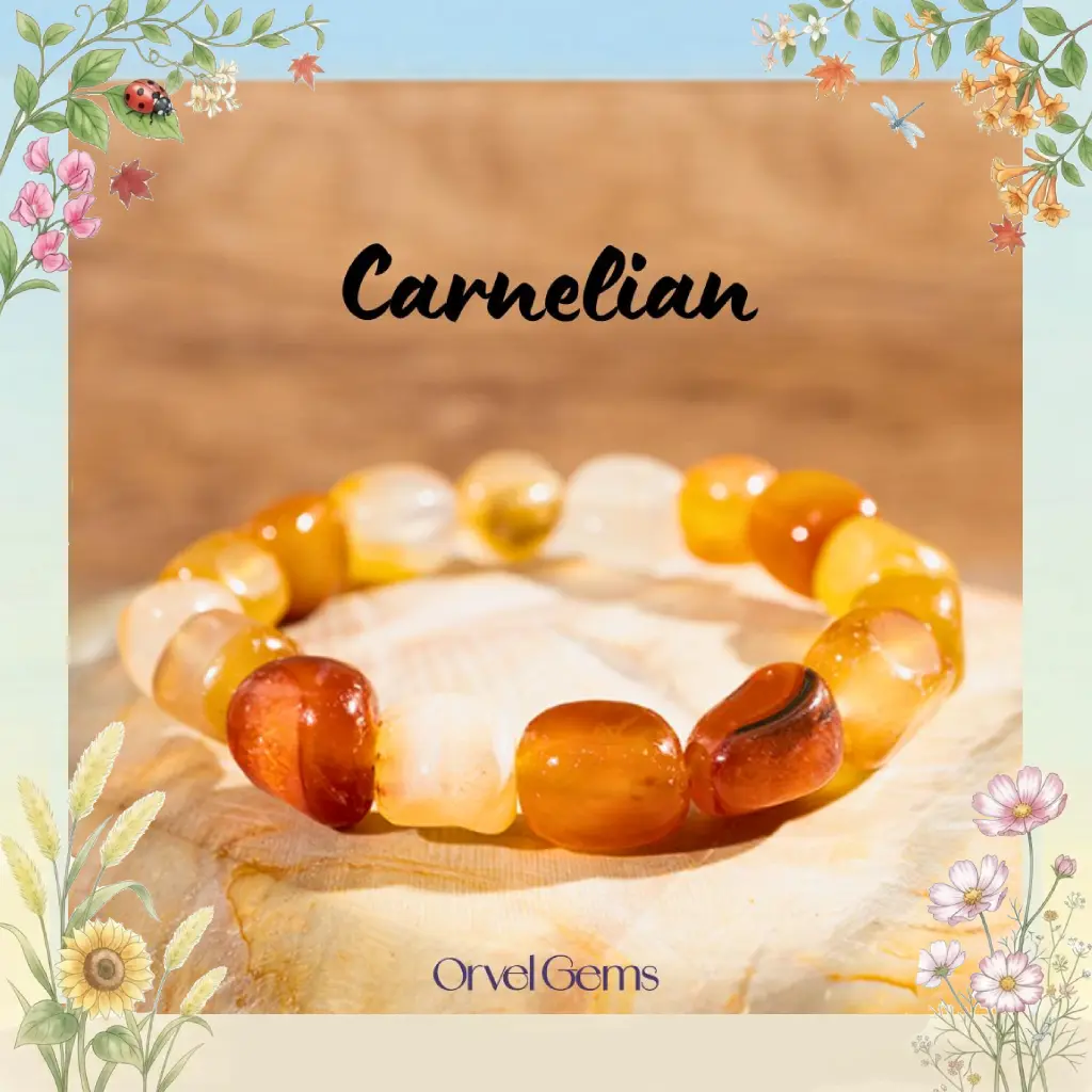 Natural Tumbled Gemstone Bracelet – Sodalite, Moss Agate, Carnelian, Red Jasper, Aventurine, Picture Jasper, Tiger’s Eye | Unisex Nugget Crystal Stretch Bracelet for Men & Women