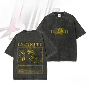 Johnny Joesta jojo sbr Steel ball run golden ratio Golden Spin -- Short Sleeve Cotton Unisex Retro Wash Tee Round Neck Vintage