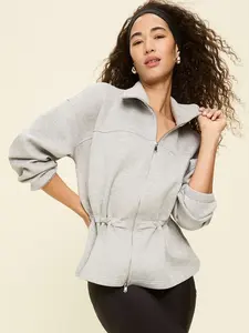 Old Navy Women's Bounce Fleece Full-Zip Cinched Sweatshirt