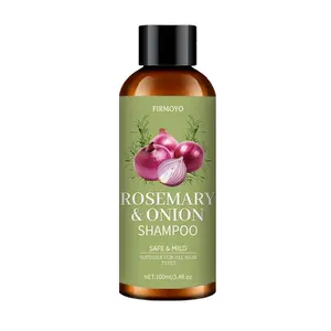 100ml/3.38oz Rosemary & Onion 3-in-1 Shampoo - Vegan volumizing shampoo, deeply cleanses and moisturizes, strengthens dry hair, reduces breakage, suitable for dry, damaged, fragile, and fine hair care, suitable for all hair types, unisex.
