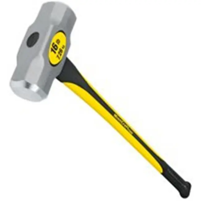 Mintcraft Pro 32907 16 Lbs. Sledge Hammer - 36 In. Fiberglass Handle, Heavy-Duty Hand Tool for DIY Projects, Hardware Essential, Hammer Diy Projects