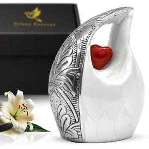 Teardrop Urn for Ashes for Women  Men - Small Urn for Adult Male  Female - Cremation Keepsake Urns for Human Ashes Adult Female - Honor Your Loved One with Handcrafted Mini Urns