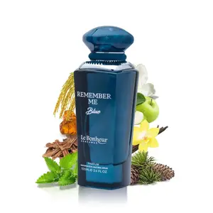 Remember Me Blue By Le Bonheur Perfumes Eau De Parfum 3.4 Fl Oz For Men