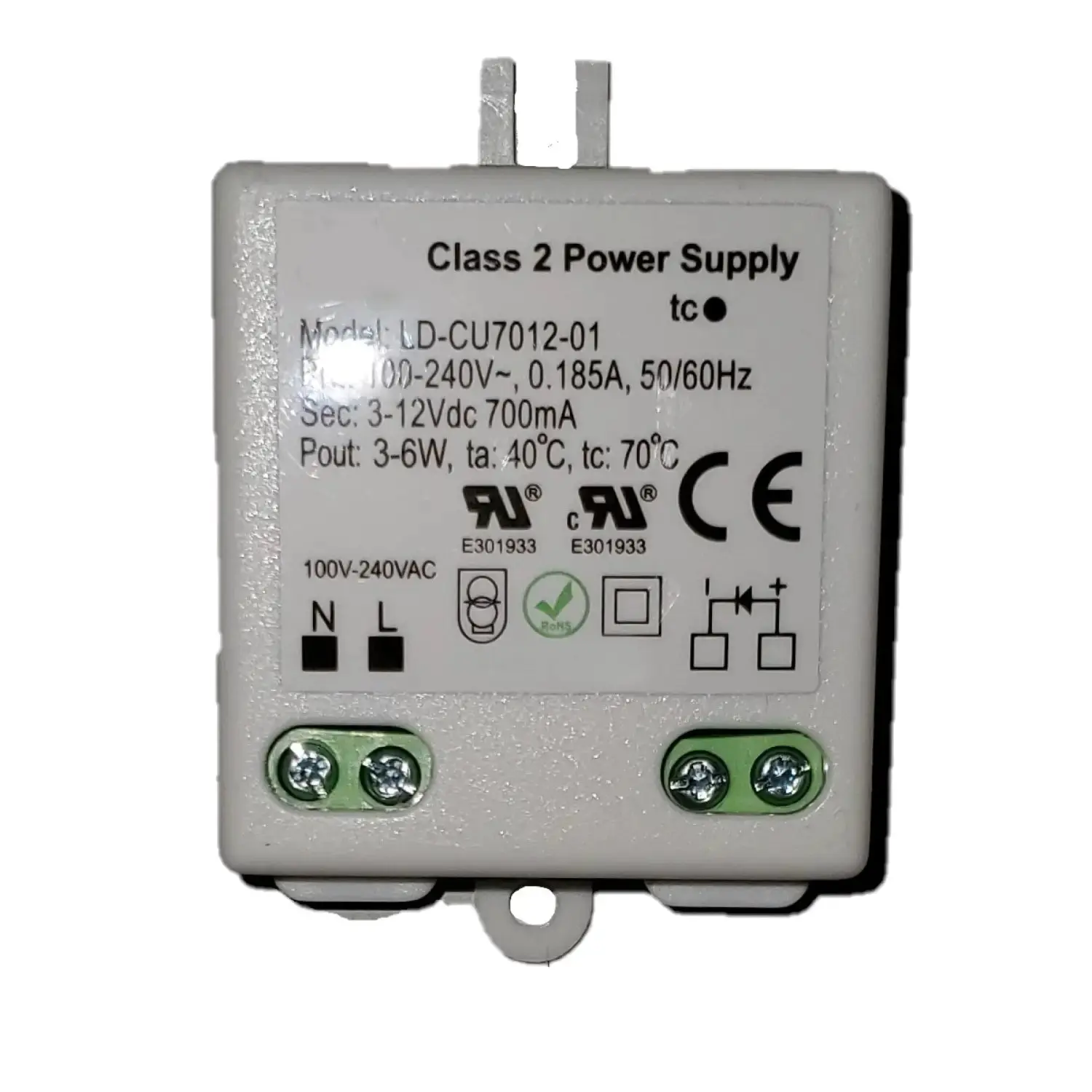 LED Driver Transformer – 3-12V DC Output, 3-6W Constant Current | Compact Class 2 Power Supply