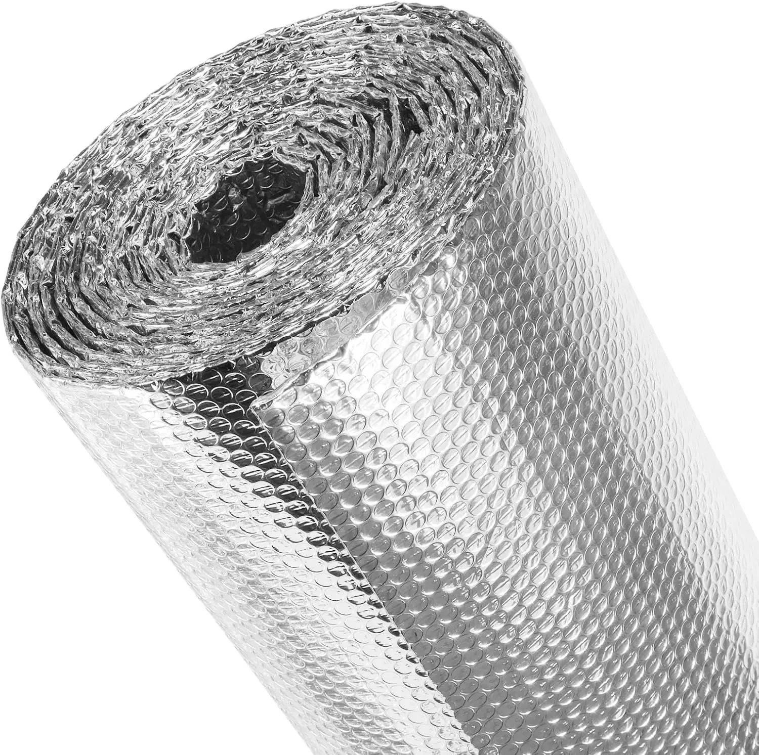 Reflective Insulation Roll, Aluminum Foil Window Insulation for Winter, Weatherproofing Window Insulationv Kit Double Bubble  Barrier Roll for RV Garage Thermal Heat Shield 24" x 10 Ft