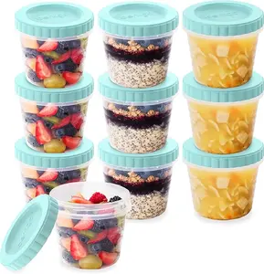Bentgo Prep - 20 Piece 16 oz Leak-Proof Deli Containers with Lids, Food Storage for Meal Prep, Airtight, Twist-Top, Reusable, BPA-Free, Stackable, Microwave, Freezer, & Dishwasher Safe (Sea Blue)