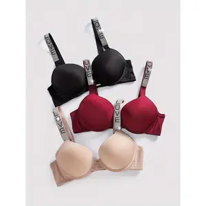 Women’s underwire tube top bra made of polyester–spandex, seamless, with adjustable straps