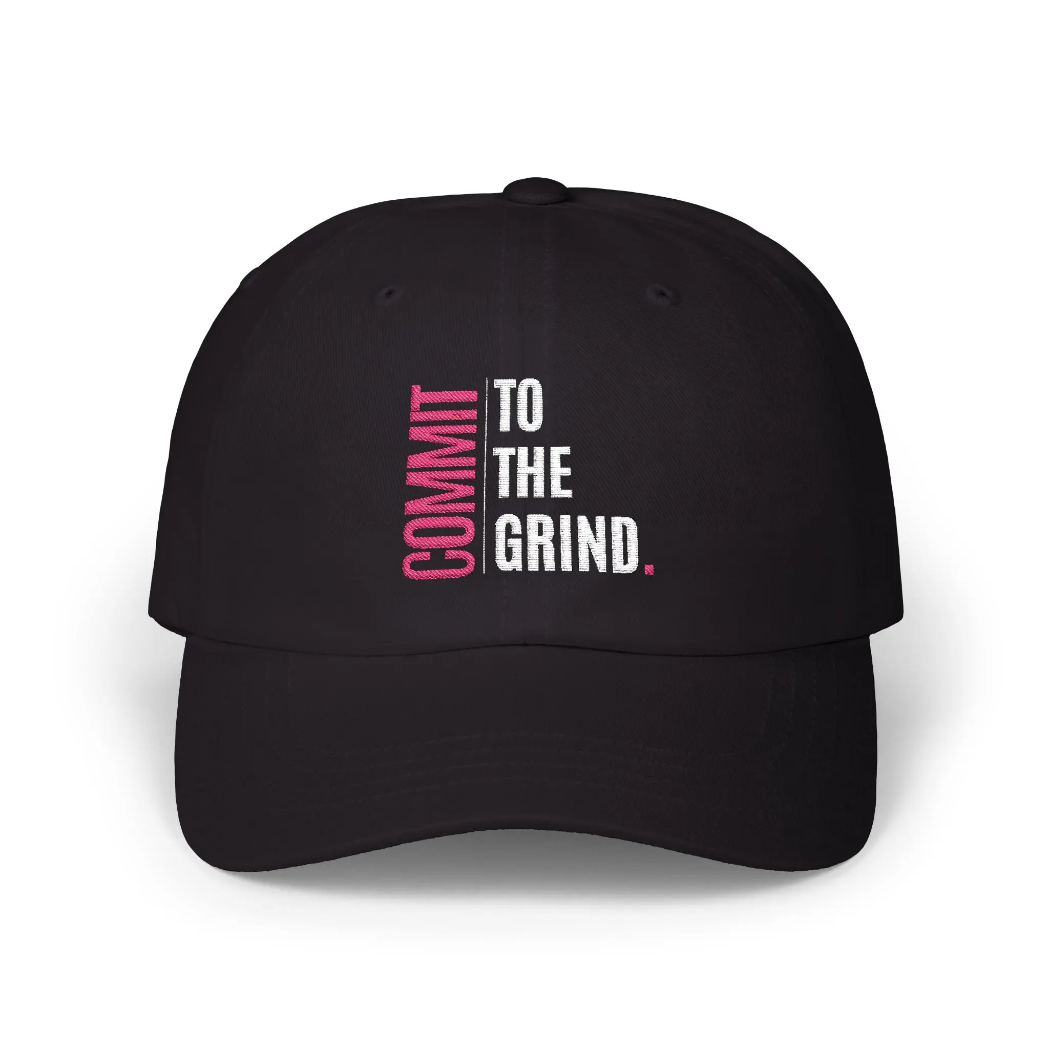 Embroidered Commit to the Grind Dad Cap, Motivational Golf and/or Baseball Hat for Exercise and Casual Wear. Grind!
