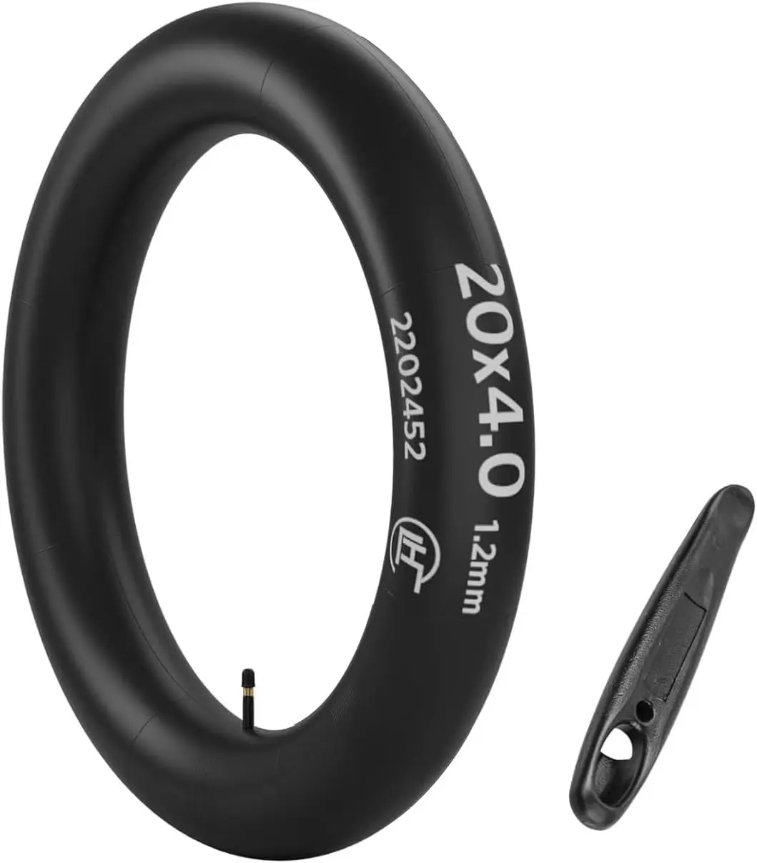 OUXI 20x4.0 Puncture-Resistant Folding Fat Tire Tube - Heavy-Duty Butyl Rubber, Seamless Fit, Directional Tread Replacement for MTB, Ebike Mountain Bike Components & Parts, Knobby Tire Components & Parts, Fat Tire Components & Parts tiktokshopbacktoschool