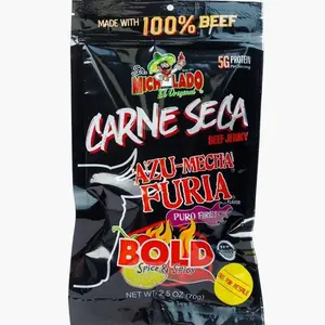 Sr. Michelado Carne Seca - Crunchy Beef Jerky - Azu Mecha Furia BOLD 2.5oz