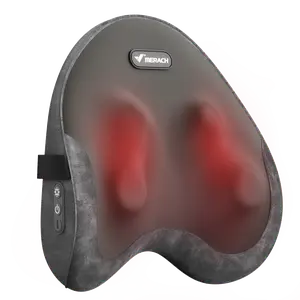 MERACH Portable Heated Back and NeckMassage Deep Tissue Massage Pillow forChair,Car Relax Comfort Multifunction Massager Electric