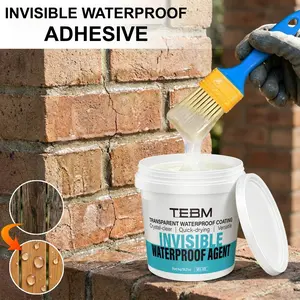 Invisible Transparent Waterproof Sealant, Heavy-Duty Multi-Use Waterproof Coating, 1kg/35.27oz+tool, Bathroom Tile Leak Proof, All-Weather Heat Resistant