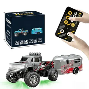 2.4G Remote Control Car, Monster Truck, Alloy Model,  Removable bucket, Speed Adjustable, Damping System, Chassis calibration, Headlights and Taillights