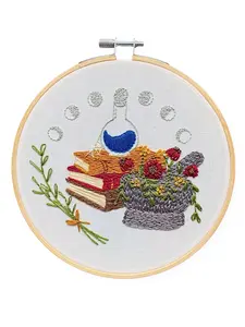 6" Witch's Apothecary Embroidery Kit
