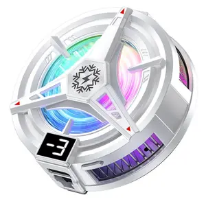 TL25 TL07 2‑in‑1 Magnetic Clip Semiconductor Phone Cooler, 5V3A Fast Cooling with Digital Temperature Display for Mobile Gaming & Live Streaming usb rechargeable fan