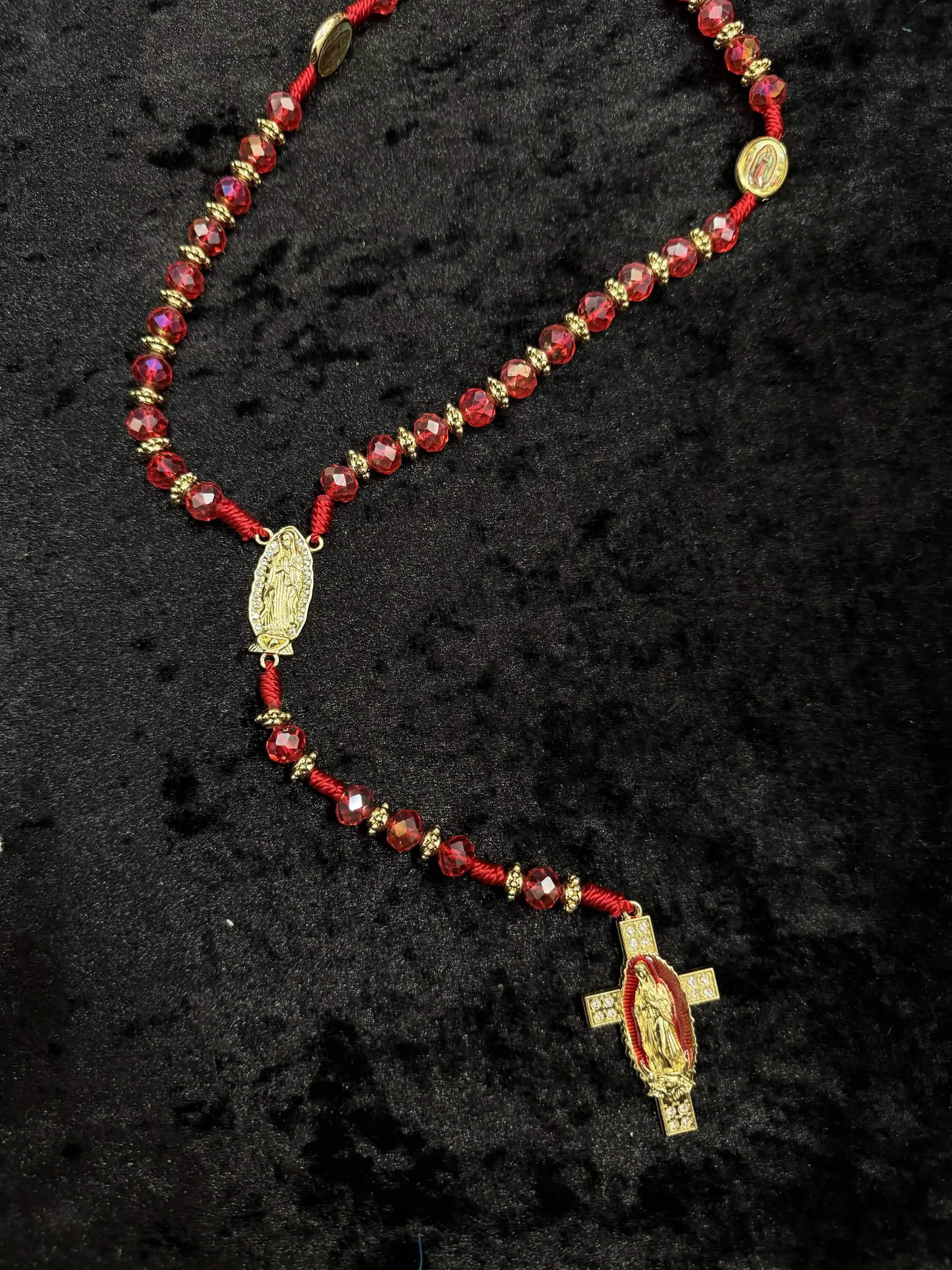 Jesus on the cross necklace Rosary